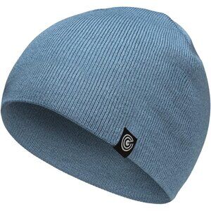 Unisex Blue Denim 100% Acrylic Ribbed Soft Knit Warm & Durable Winter Beanie Cap